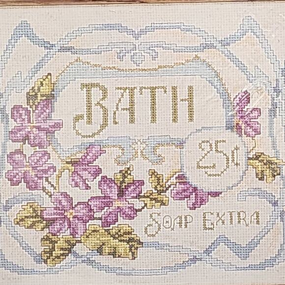 BATH SOAP EXTRA #04051 By Joan Marchie Counted Cross Stitch Kit 10"x8" - Picture 2 of 5